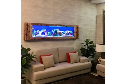 SEAZONE Wall Mounted Aquarium - Wooden SEAZONE Wall Mounted Aquarium - Wooden