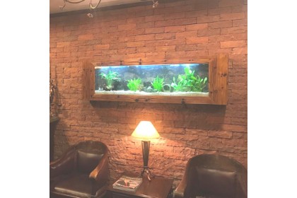 SEAZONE Wall Mounted Aquarium - Wooden SEAZONE Wall Mounted Aquarium - Wooden