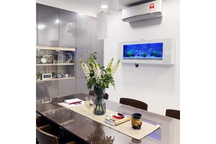 SEAZONE Wall Mounted Aquarium - Crystal White SEAZONE Wall Mounted Aquarium - Crystal White