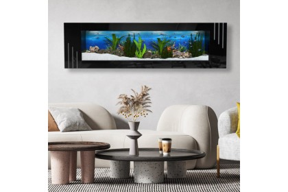 SEAZONE Wall Mounted Aquarium - Sparkle Black SEAZONE Wall Mounted Aquarium - Sparkle Black