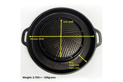 Cast Iron Mookata Pan